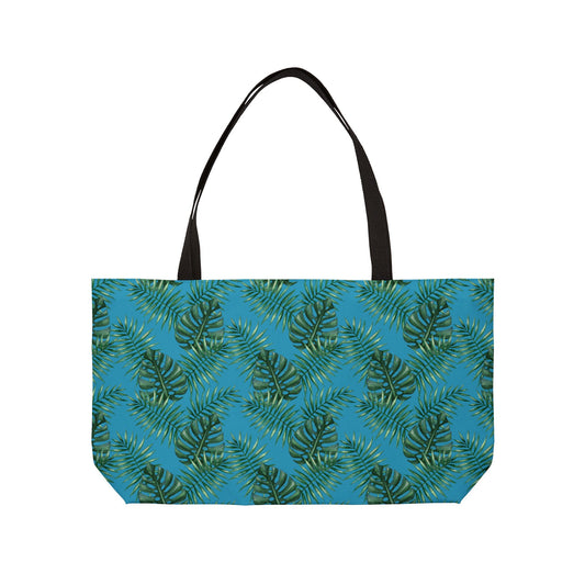 Tropical Bliss Turquoise Weekender Tote Bag