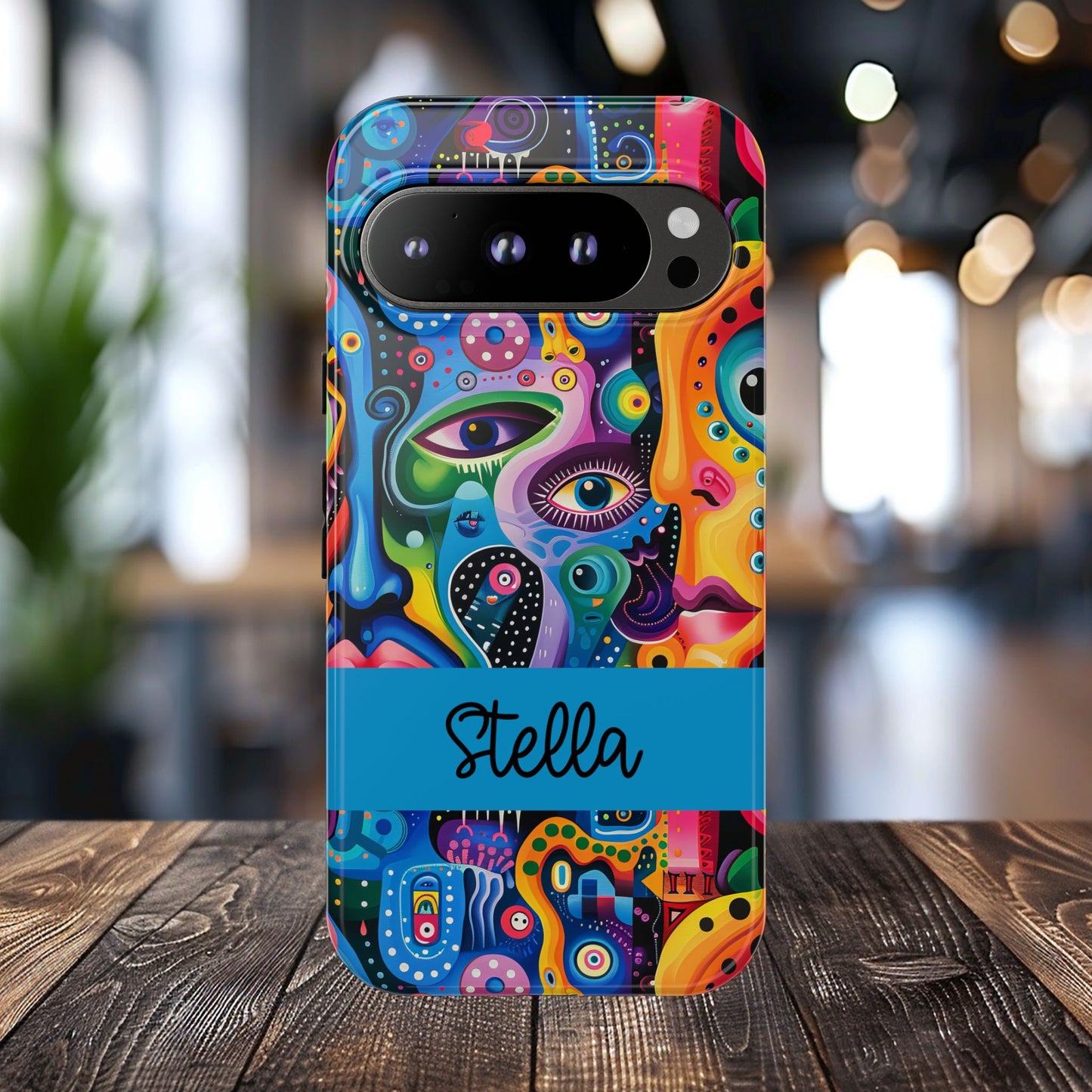 Psychedelic Visions Vibrant Samsung, iPhone and Google Pixel Phone Cases - Colorful Artistic Design