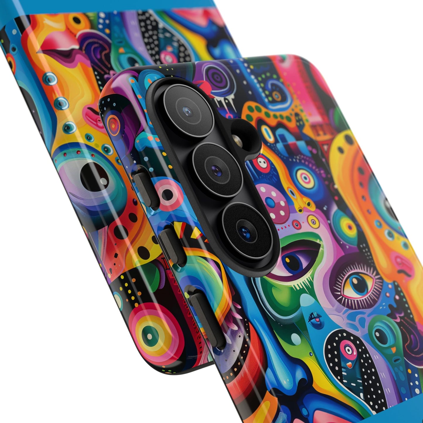 Psychedelic Visions Vibrant Samsung, iPhone and Google Pixel Phone Cases - Colorful Artistic Design