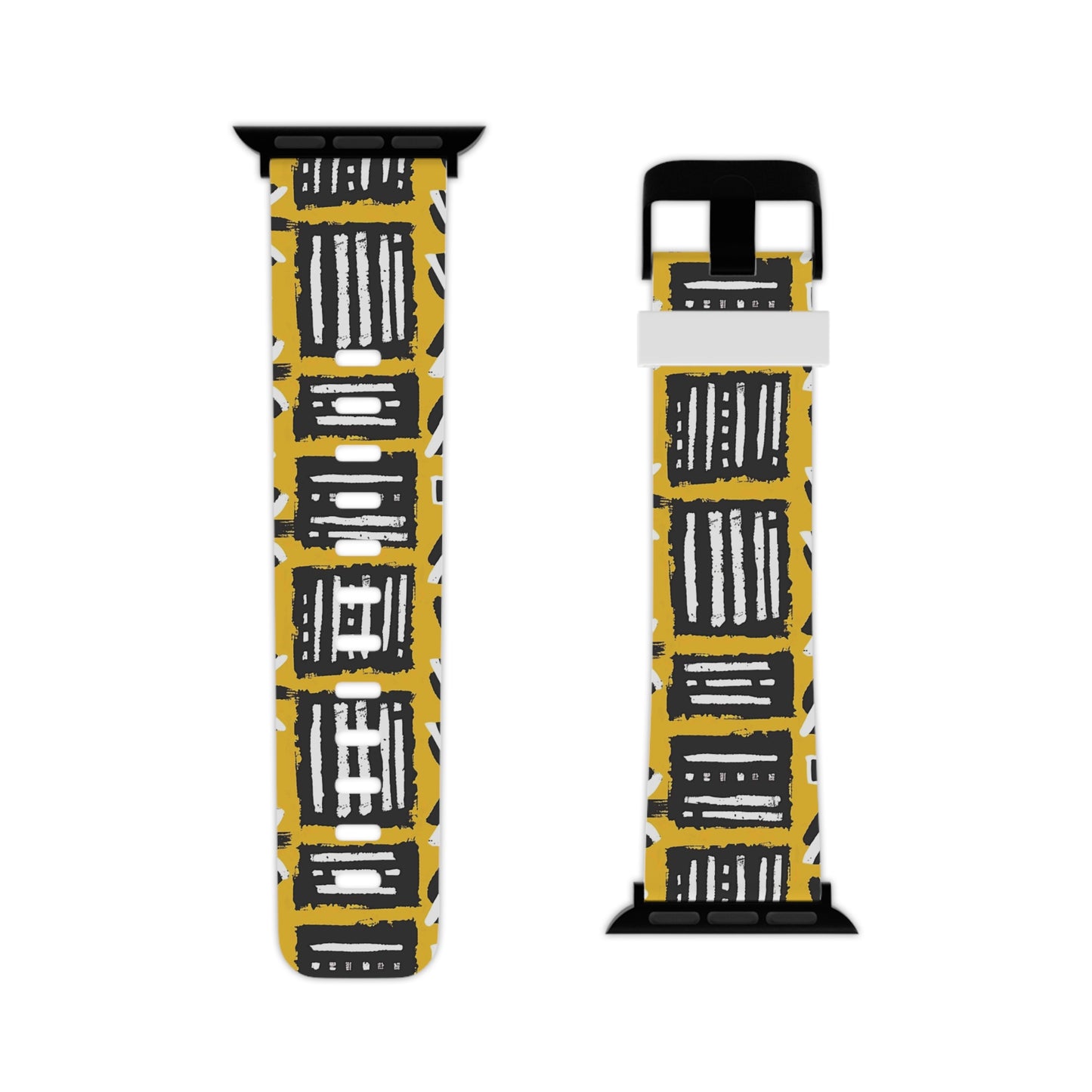 Tribal Vibes Stylish Apple Watch Band – Modern Geometric Design.