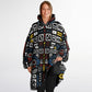 Geometric Harmony Snug Hoodie - AOP