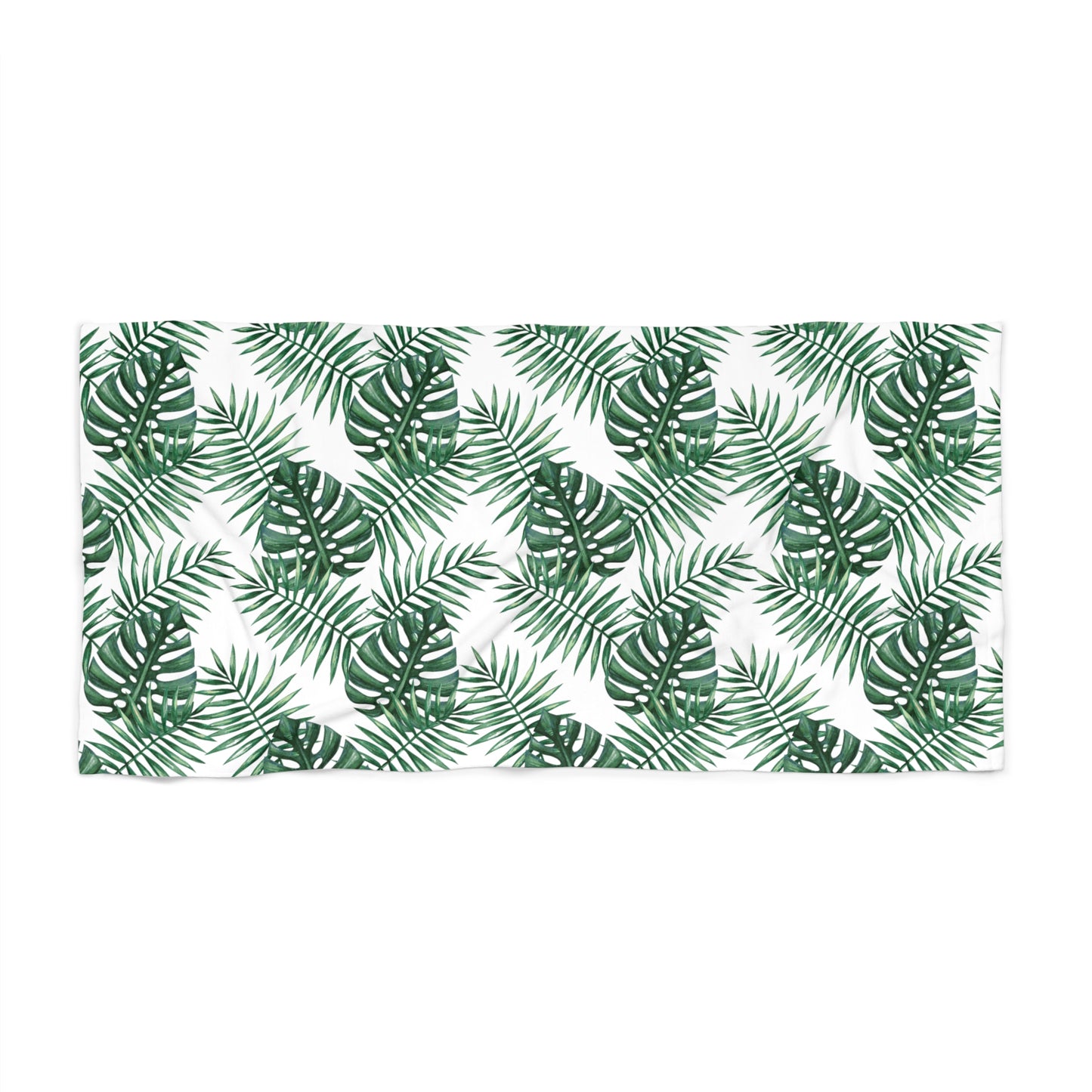 Tropical Bliss White Beach Towel