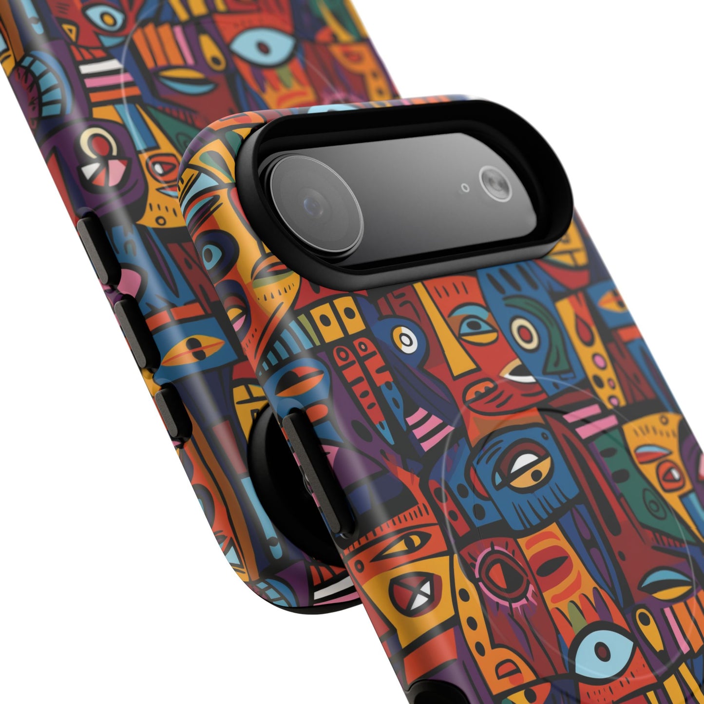 Vibrant Artistic Phone Case | Tough Magnetic Cases | Unique Gift for Art Lovers, Colorful Accessory, iPhone 14, 15, 16, 17 Case.