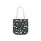 Daisy Delight Floral Canvas Tote Bag with 5-Color Straps | Eco-Friendly Shopping Bag