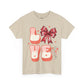 LOVE Charm Coquette Unisex Heavy Gildan Cotton Tee.