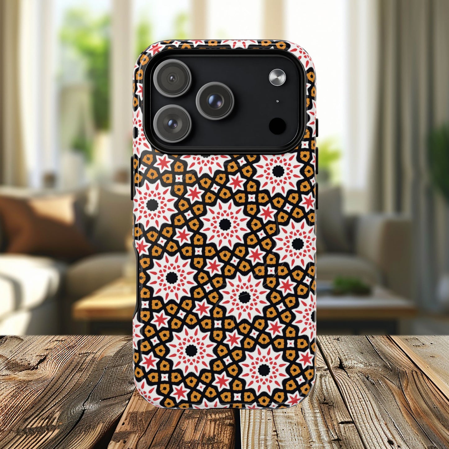 Bohemian Patterned Tough Magnetic Cases, Unique Phone Protection, Stylish Phone Cover, Gift for Trendsetters, Vibrant Designs