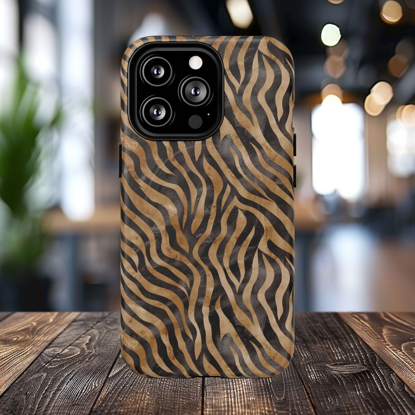 Tough Magnetic iPhone Case with Zebra Print, Stylish Protection for iPhones, Unique iPhone Accessory, Gift for Animal Lovers]