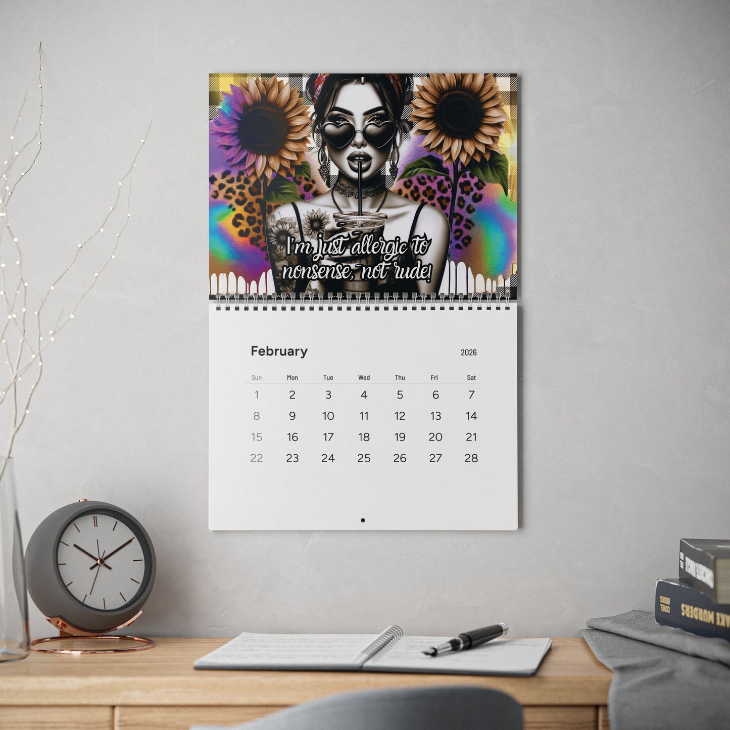 365 Days of Sass Wall Calendar — Bold & Brilliant Attitude (2026)