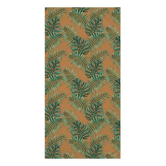 Tropical Bliss Brown Mink-Cotton Towel