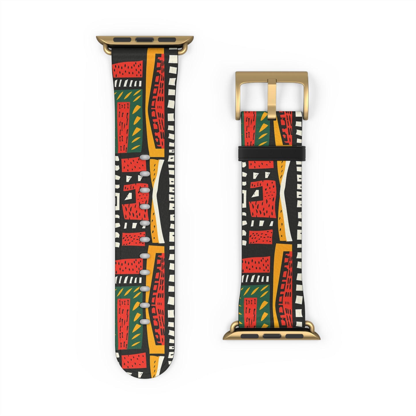 Tribal Harmony Colorful Geometric Watch Band - Vibrant Accessory for Style Lovers