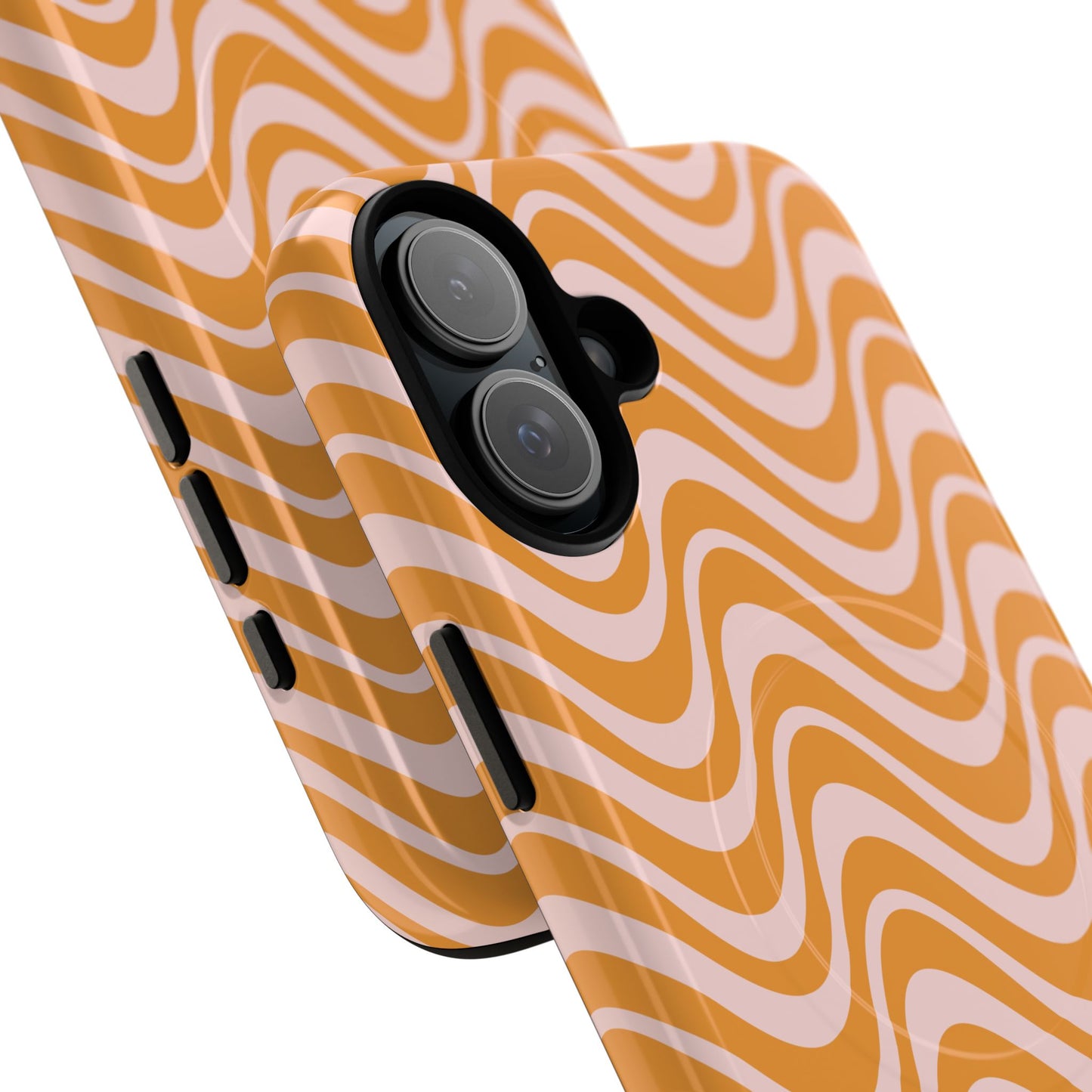 Stylish Tough Magnetic Case for Your iPhone - Trendy Wave Design, Durable Protector, Gift for Her, Cool Tech Accessory, Unique iPhone Cover, Magsafe iPhone Cover.