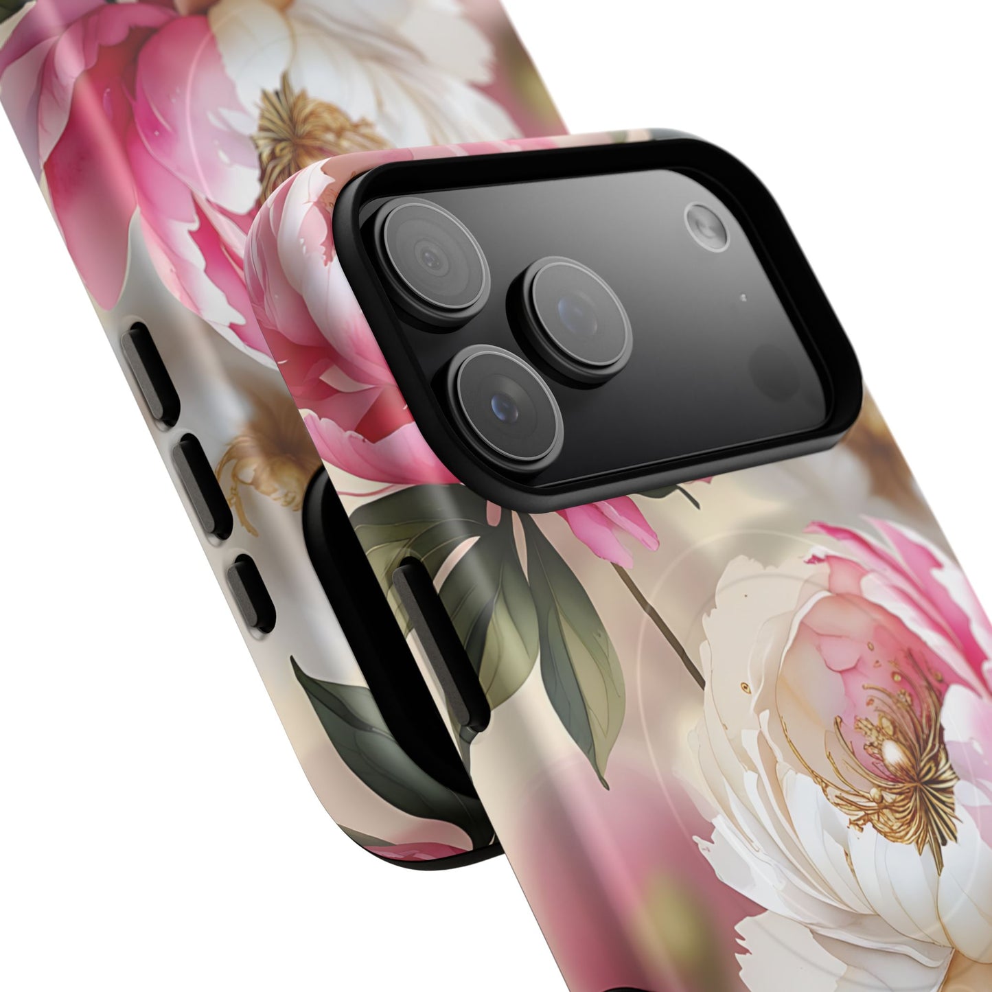 Blooming Petals Tough Magnetic Phone Cases, Elegant Phone Cover, Durable Case for Flower Lovers, Phone Accessories