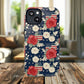 Liberty in Bloom Tough iPhone Magnetic Case, Floral Design, Gift for Moms, Gift for Dads,  iPhone Accessories, Patriotic iPhone Accessory.