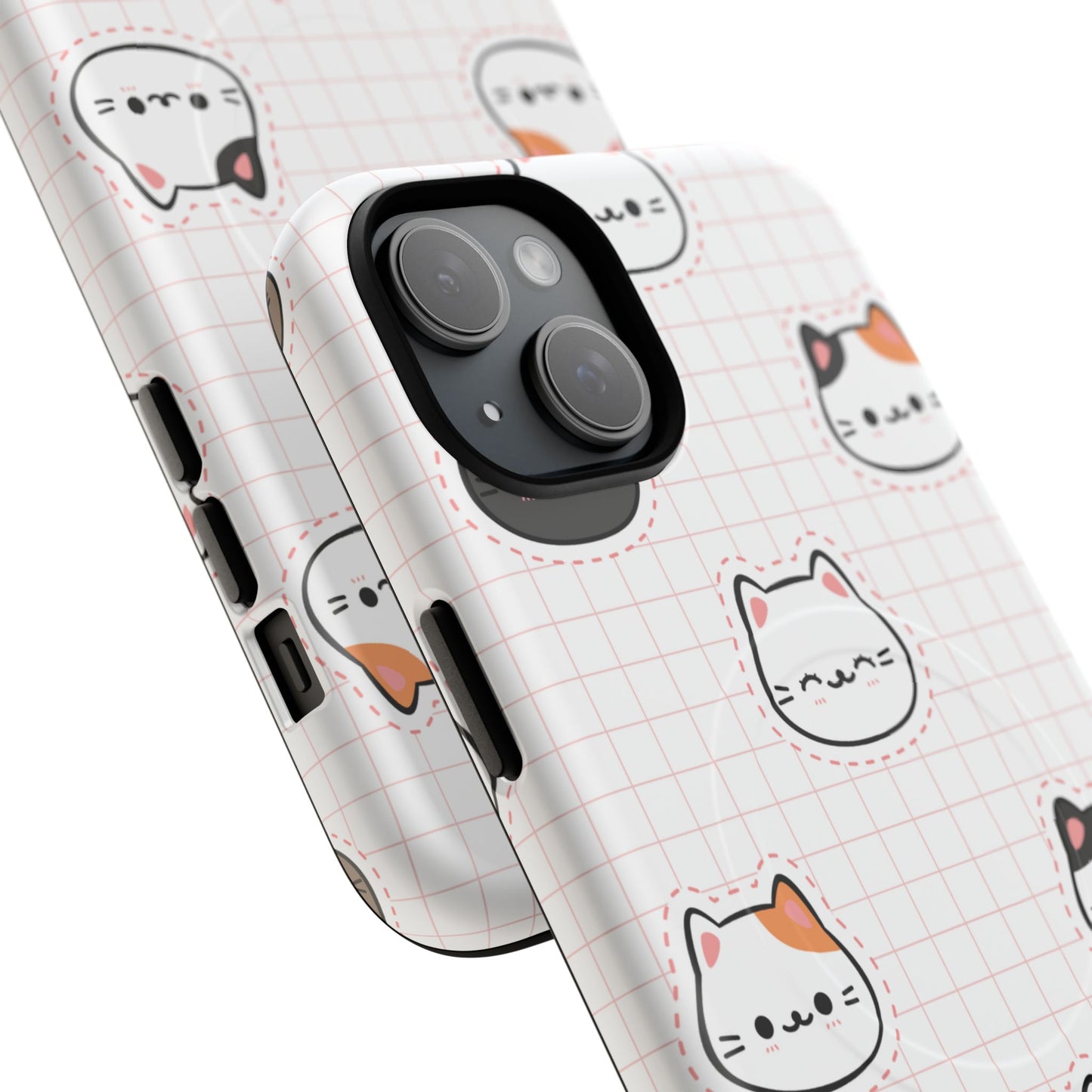 Cute Cat Tough Magnetic Case, iPhone Cover, Cat Lover Gift, Cute Cat Accessories, Pet-Themed iPhone Case