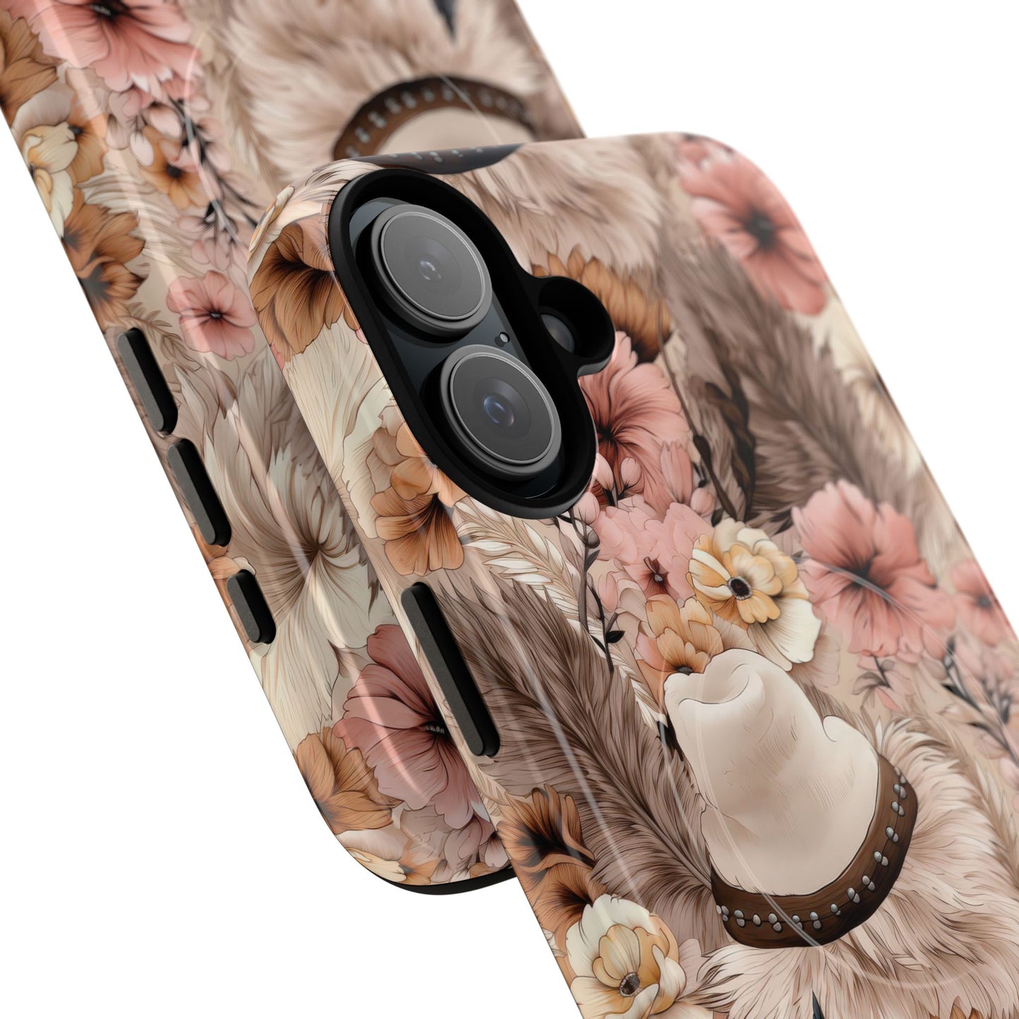 Western Boho Tough iPhone Magnetic Case - Bohemian Style, Durable Protection, Unique Gift, Trendy Accessory, iPhone Cover