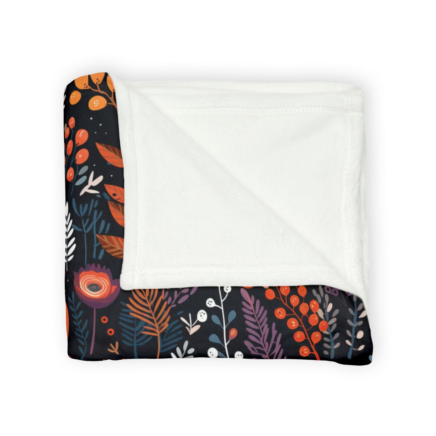 Autumn Bloom Soft Minky Blanket''