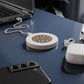 Whimsical Feline Garden Print Wireless Charging Pad - Eco-Friendly Tech Accessory