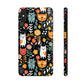 Whimsical Feline Garden iPhone and Samsung Tough Phone Cases