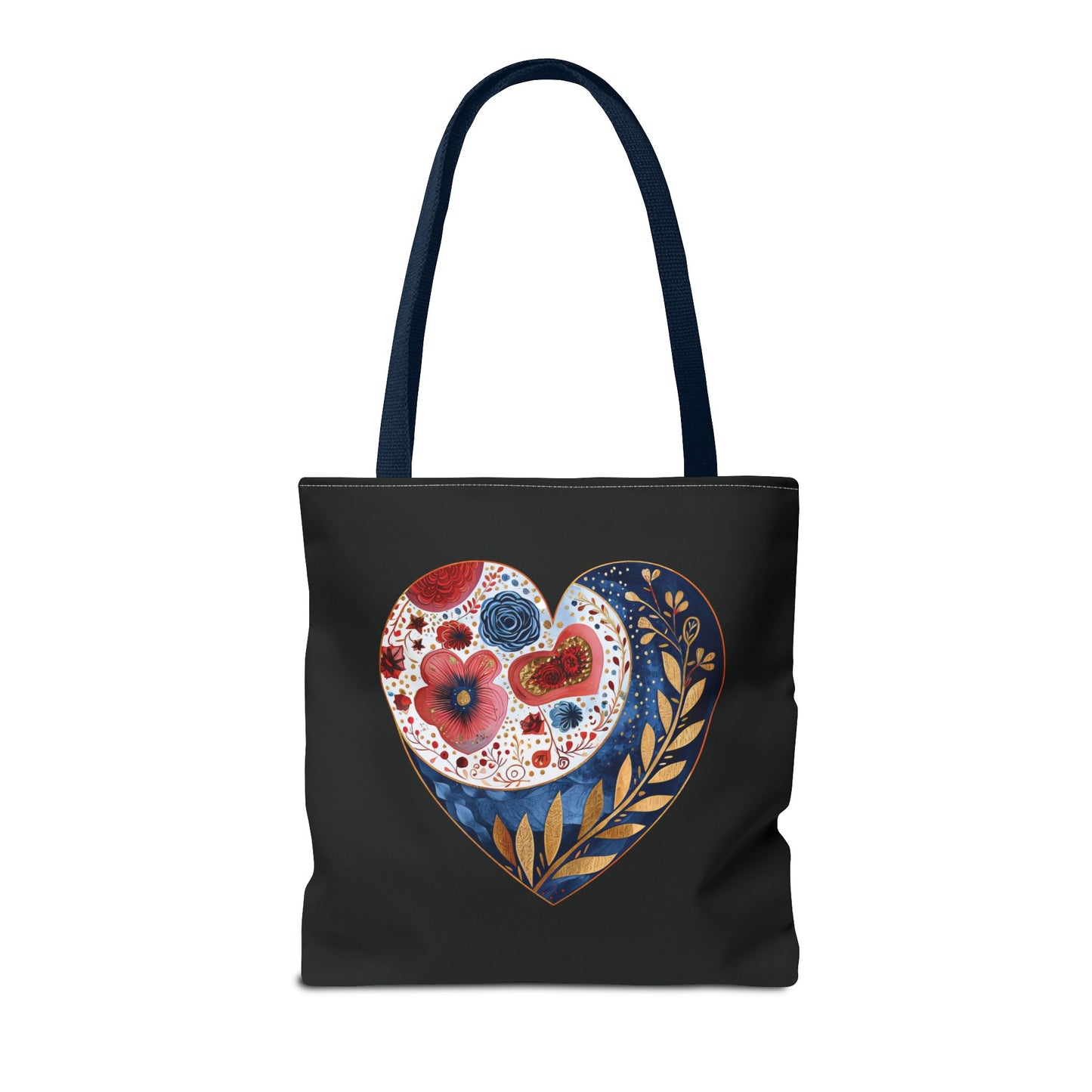 Floral Heart Tote Bag