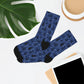 Winter Wonderland Navy Christmas Recycled Poly Socks