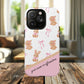 Personalized Bunny iPhone Case - Cute Animal Design, Tough MagSafe® Magnetic Case, Easter Gift, Spring Aesthetic, Kids Accessories