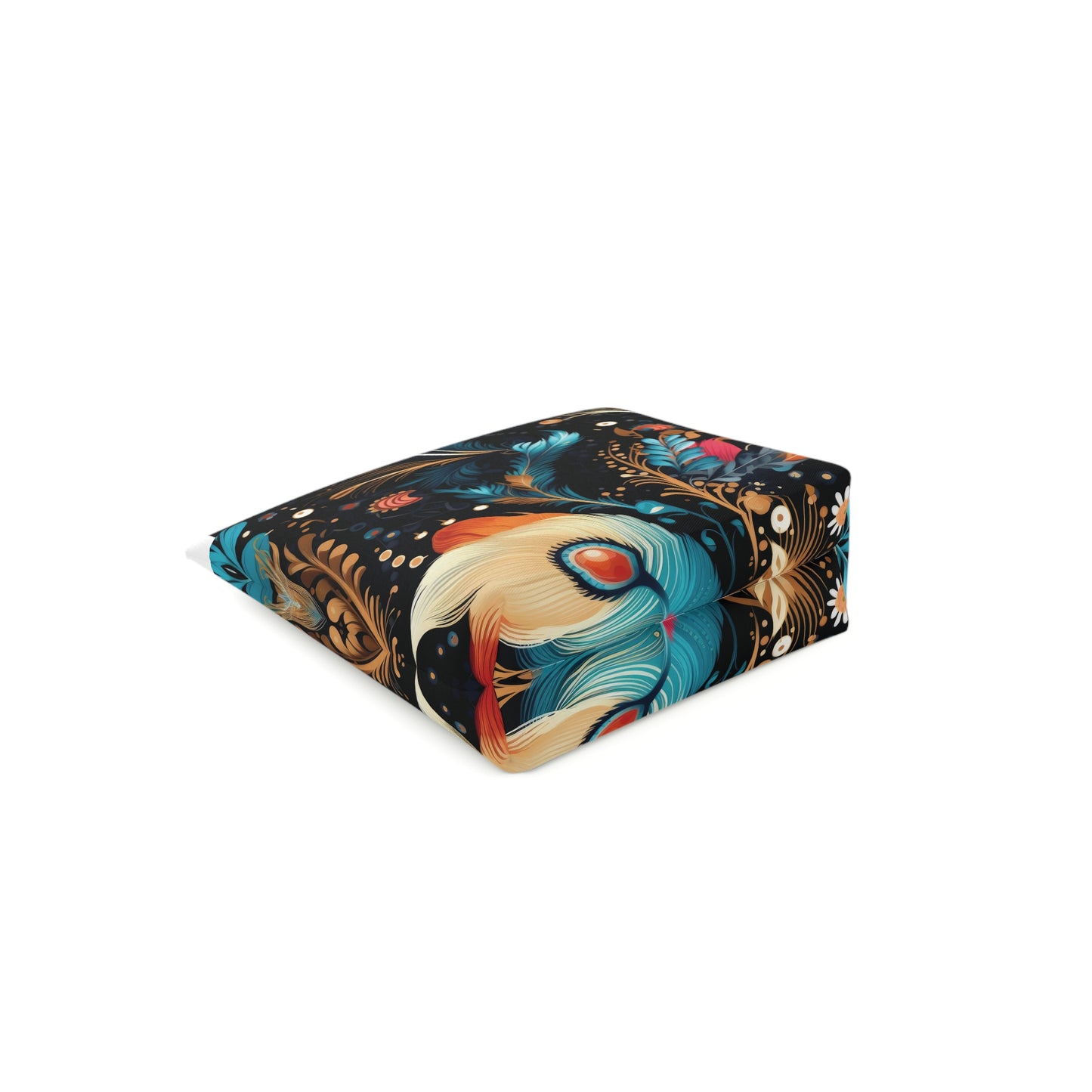 Ethereal Feathers Cotton Cosmetic Bag