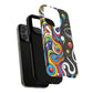 Vibrant Yin Yang Pop Splash Tough Magnetic iPhone Cases, Bold Artwork, Customizable Protection, Gift for Tech Lovers, Colorful iPhone Accessories