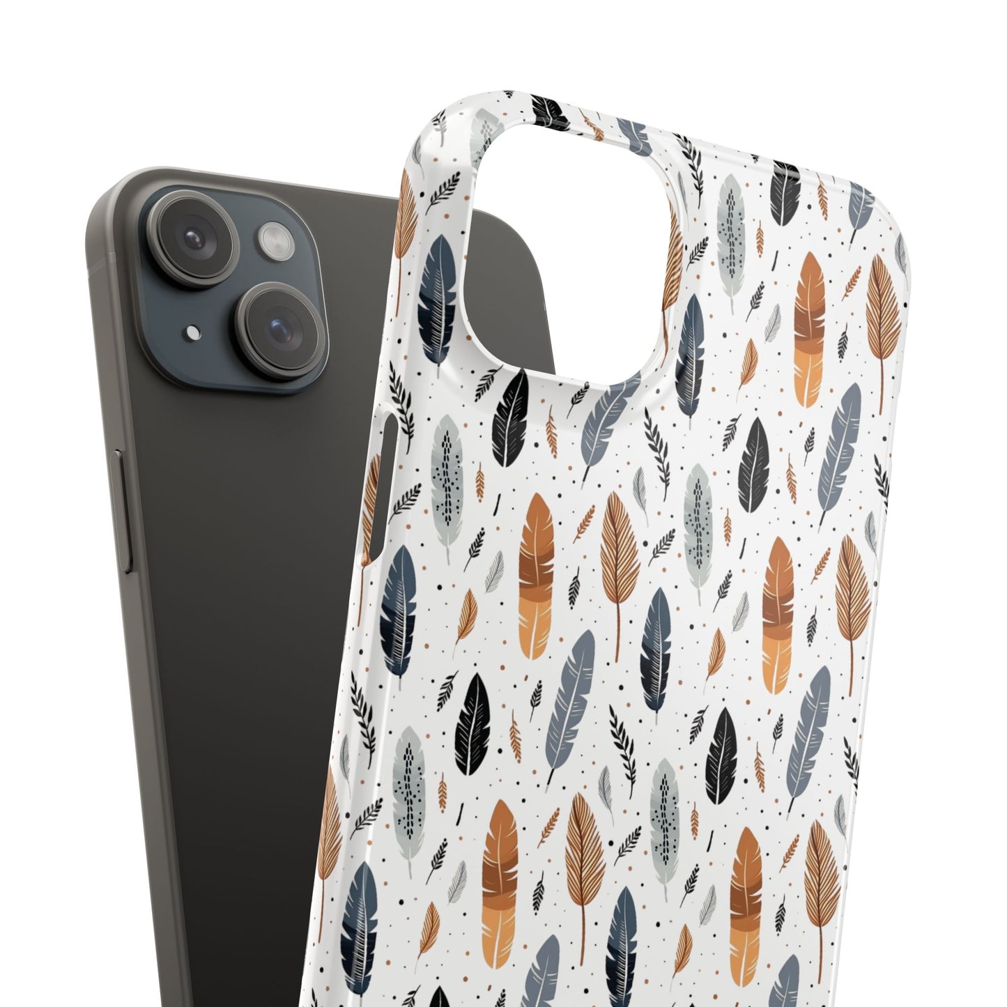 Whispering Feathers Slim Phone Cases for iPhone and Samsung