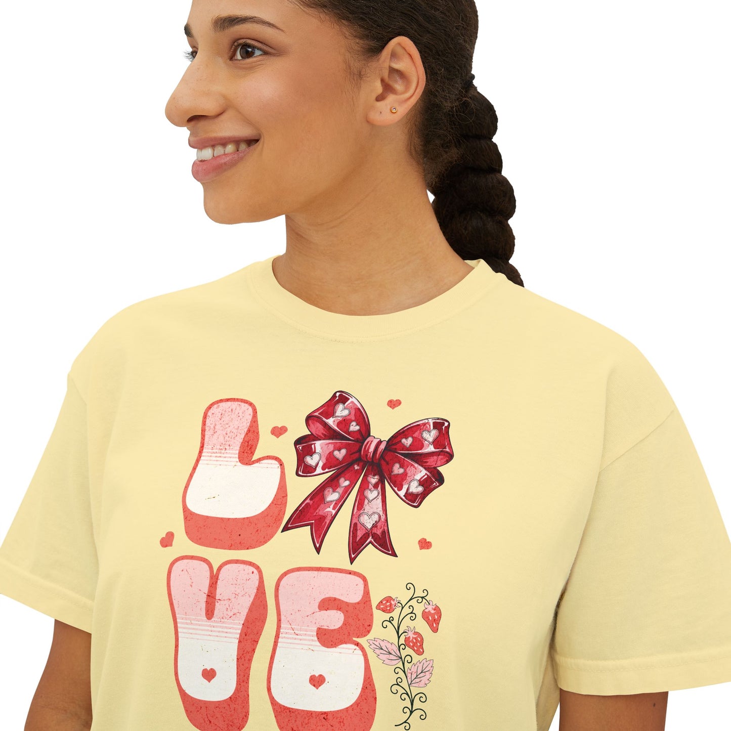 LOVE Coquette Women's Boxy Tee