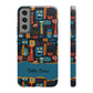 Personalized Colorful Abstract Faces Clear Impact-Resistant Case