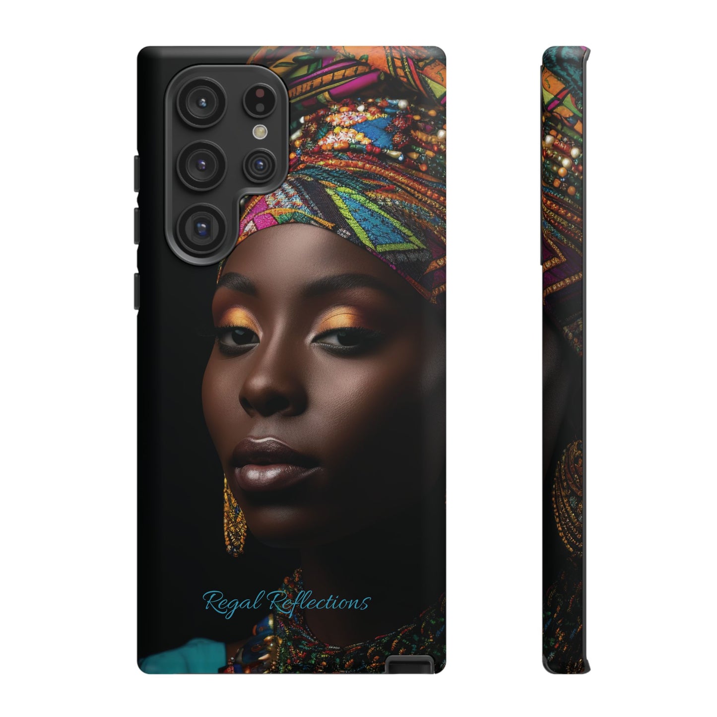 Regal Reflections: African Majesty iPhone, Samsung and Google Tough Phone Cases.