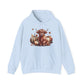 Autumn Highland Cow Charm Unisex Heavy Blend™ Hooded Sweatshirt