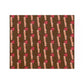 Personalized Name Velveteen Microfiber Blanket — Brown Patterned Custom Name Script Cozy Throw