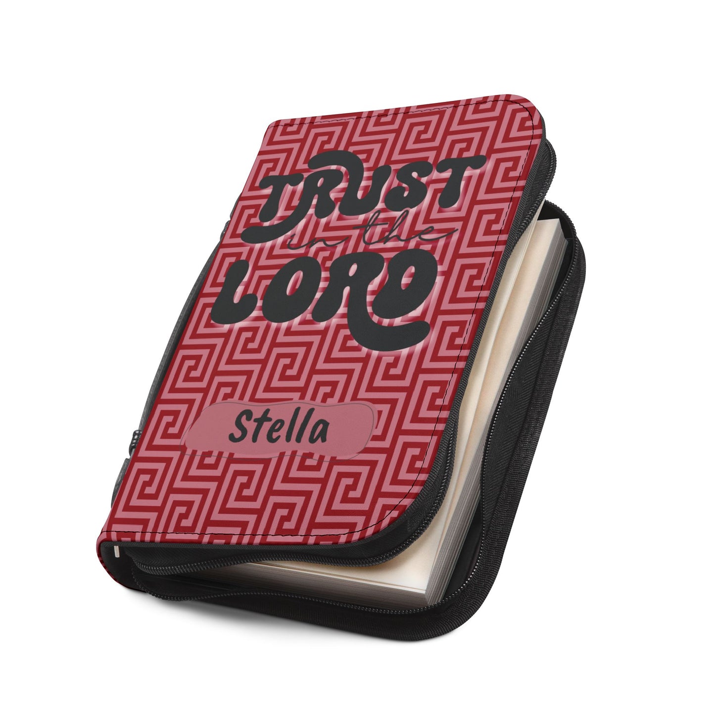 Personalized Floral Bible Cover - Trust in the Lord Design for Believers| Baptism | Christening | Anniversary | Birthday Gifts.