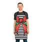 Striped Red Polka Dot Bow Chef's Apron