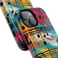 Vibrant Music Note Phone Case, Tough Magnetic Case, Music Lover Gift, Colorful Phone Accessory, Customizable Phone Cover, Unique Gift Idea