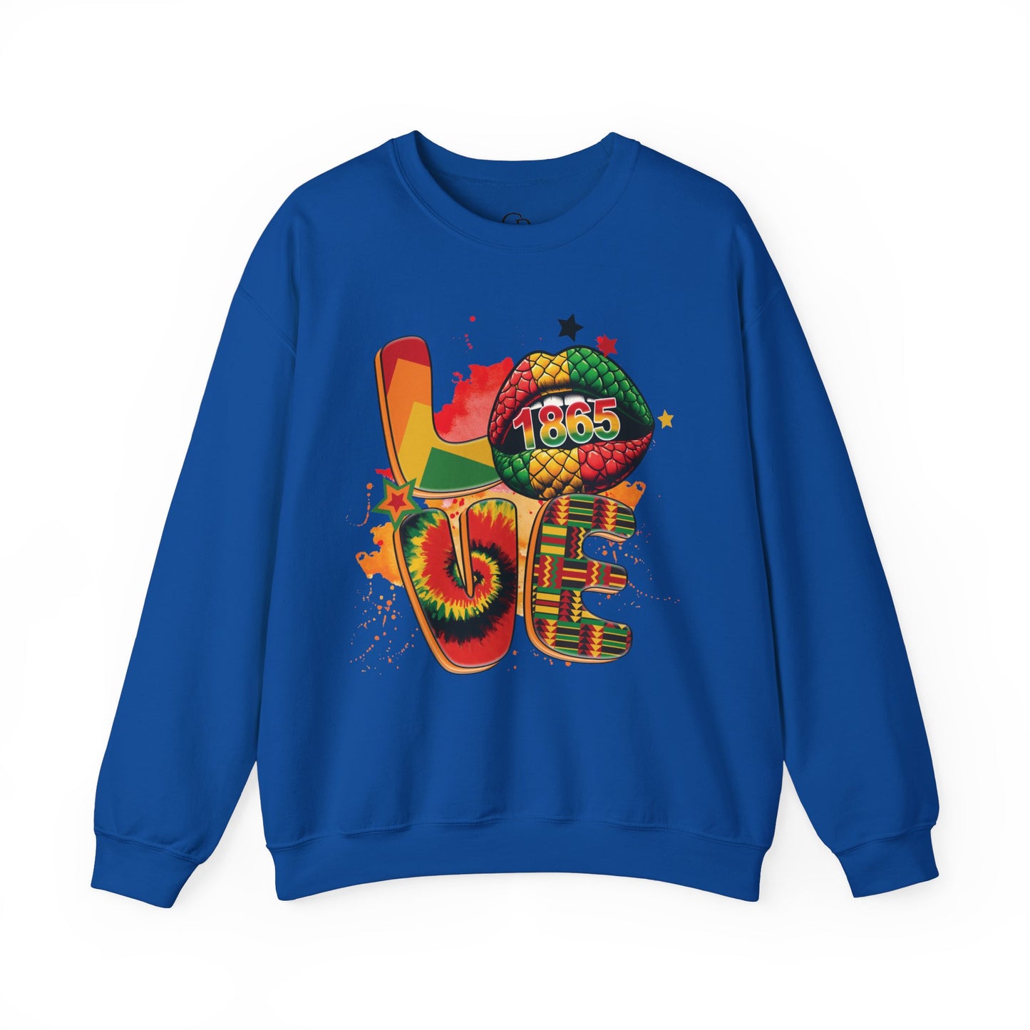 Black LOVE Unisex Heavy Blend™ Crewneck Sweatshirt