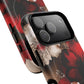 Crimson Noir Tough iPhone Magnetic Cases, Tough iPhone Protector, Stylish Floral Design, Gift for Her, Floral Accessories