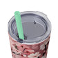 Cherry Blossom Skinny Tumbler with Straw - 20oz Floral Drinkware