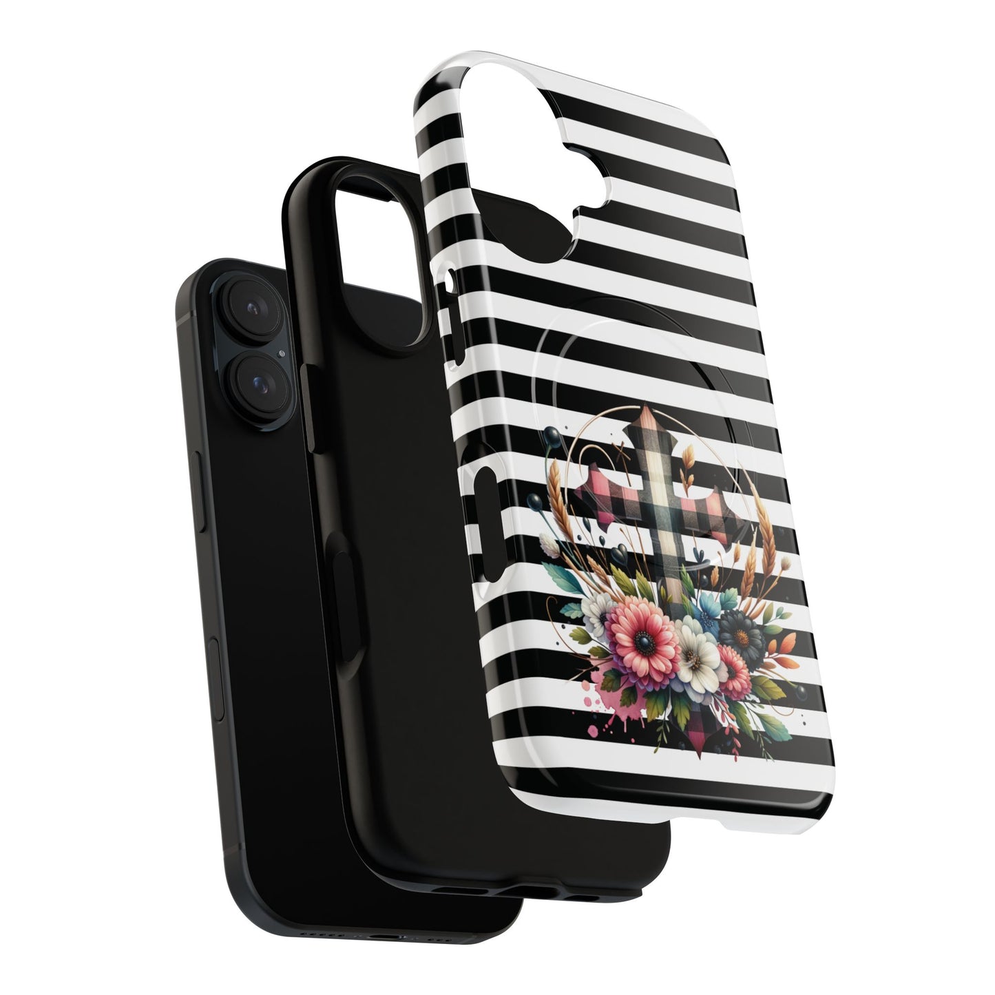 Striped in His Glory iPhone Case, Tough Magnetic Phone Protector, MagSafe iPhone Cover, Durable Case for Everyday Use, Gift for Nature Lovers, Vibrant Design.