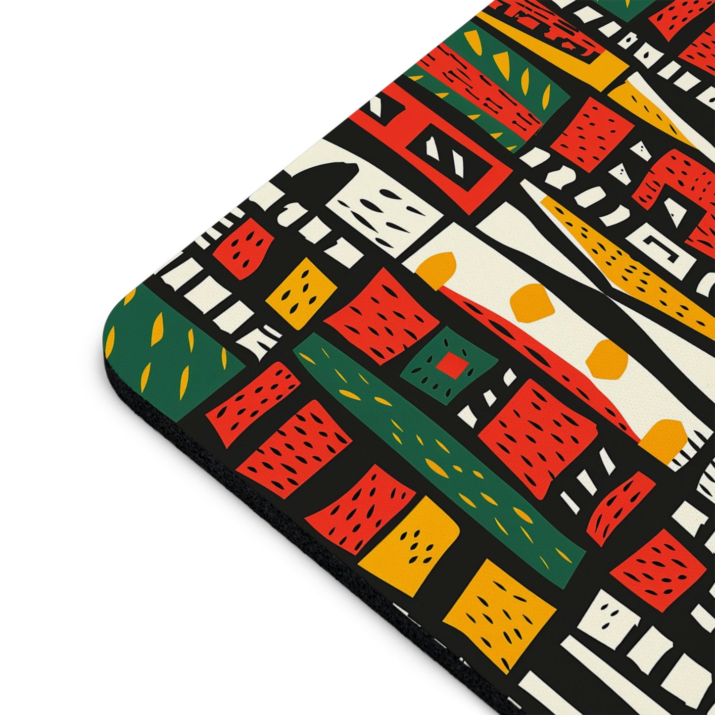 Tribal Harmony Vibrant Mouse Pad - Colorful Desk Accessory for Home Office.