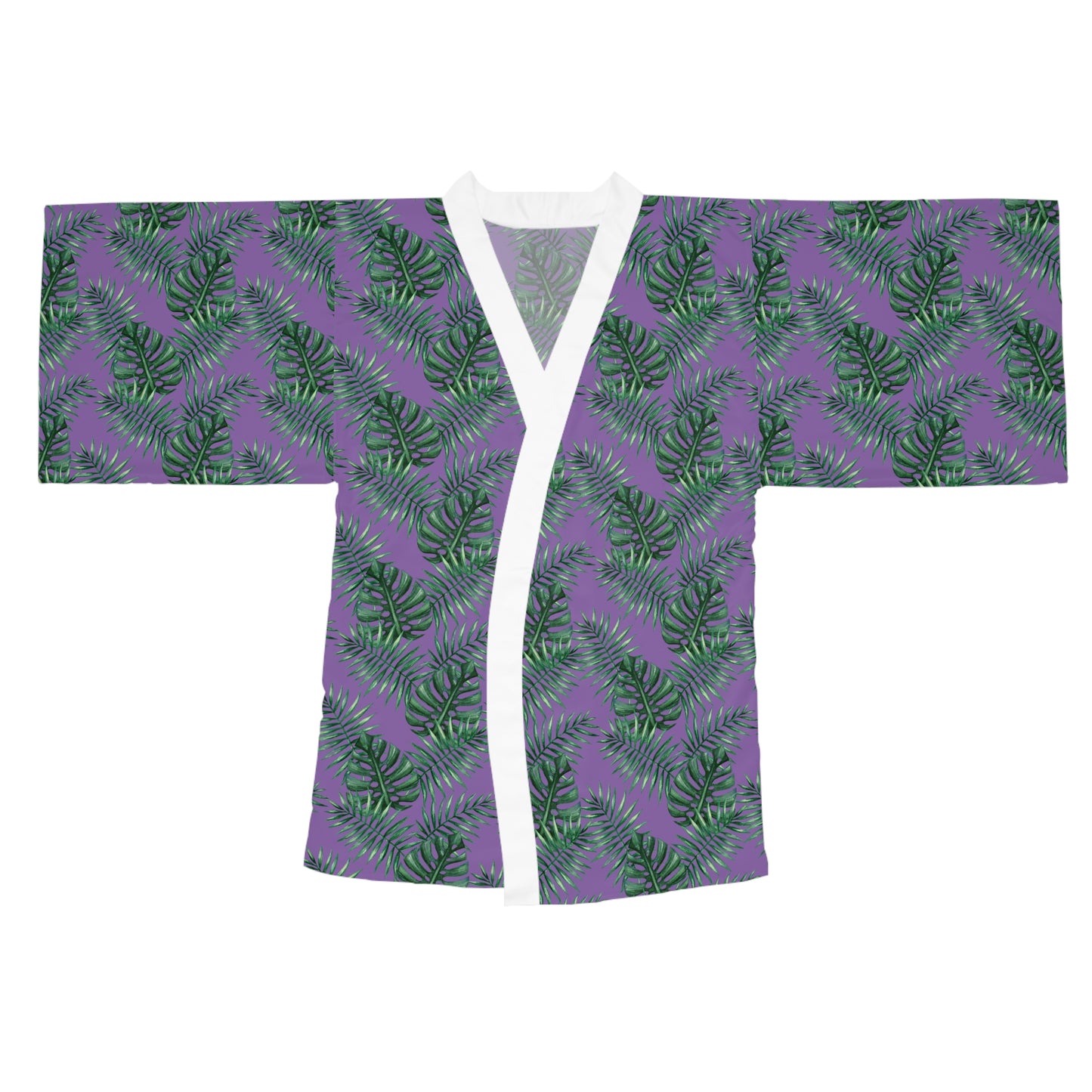 Purple Tropical Bliss Serenity Kimono Robe (AOP)