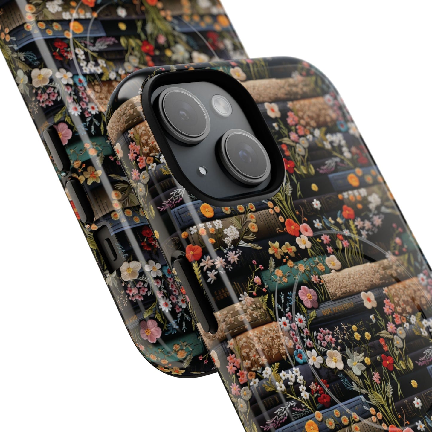 Floral Library Dreams Tough iPhone Magnetic Cases, Stylish Protective Cover, Customizable Gift for Nature Lovers, Festive Accessory for iPhone
