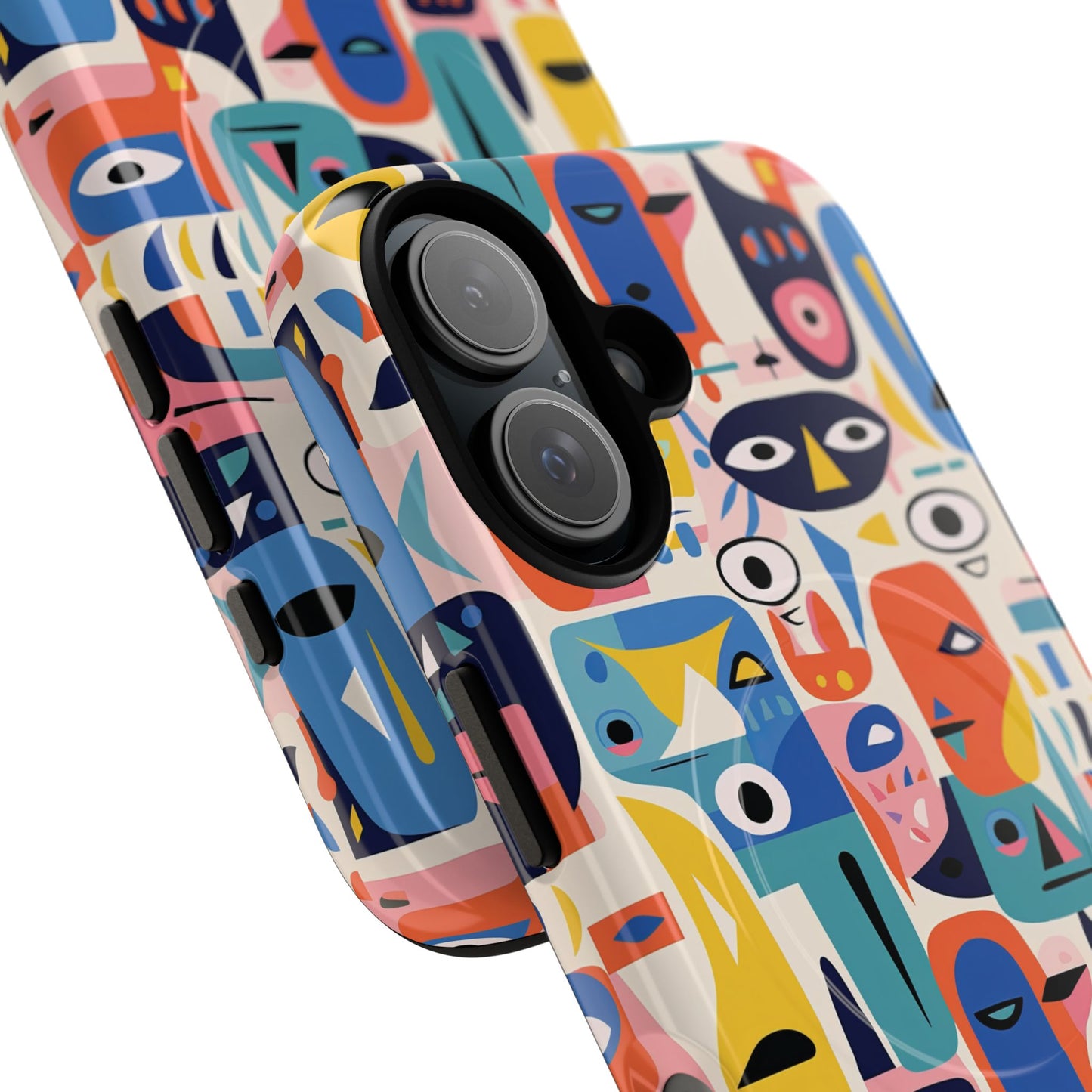 Vibrant Phone Case,  Magnetic iPhone Cover, Colorful Abstract Protection, Trendy Gift, Unique Tech Accessory, Art Phone Case