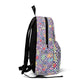 Personalized Purple Doodle Daydream Composition Book Inspired Colorful Kids' Backpack, School Bag, Fun Pattern Backpack, Cute Child's Rucksack, Composition Backpack, Unique School Supplies