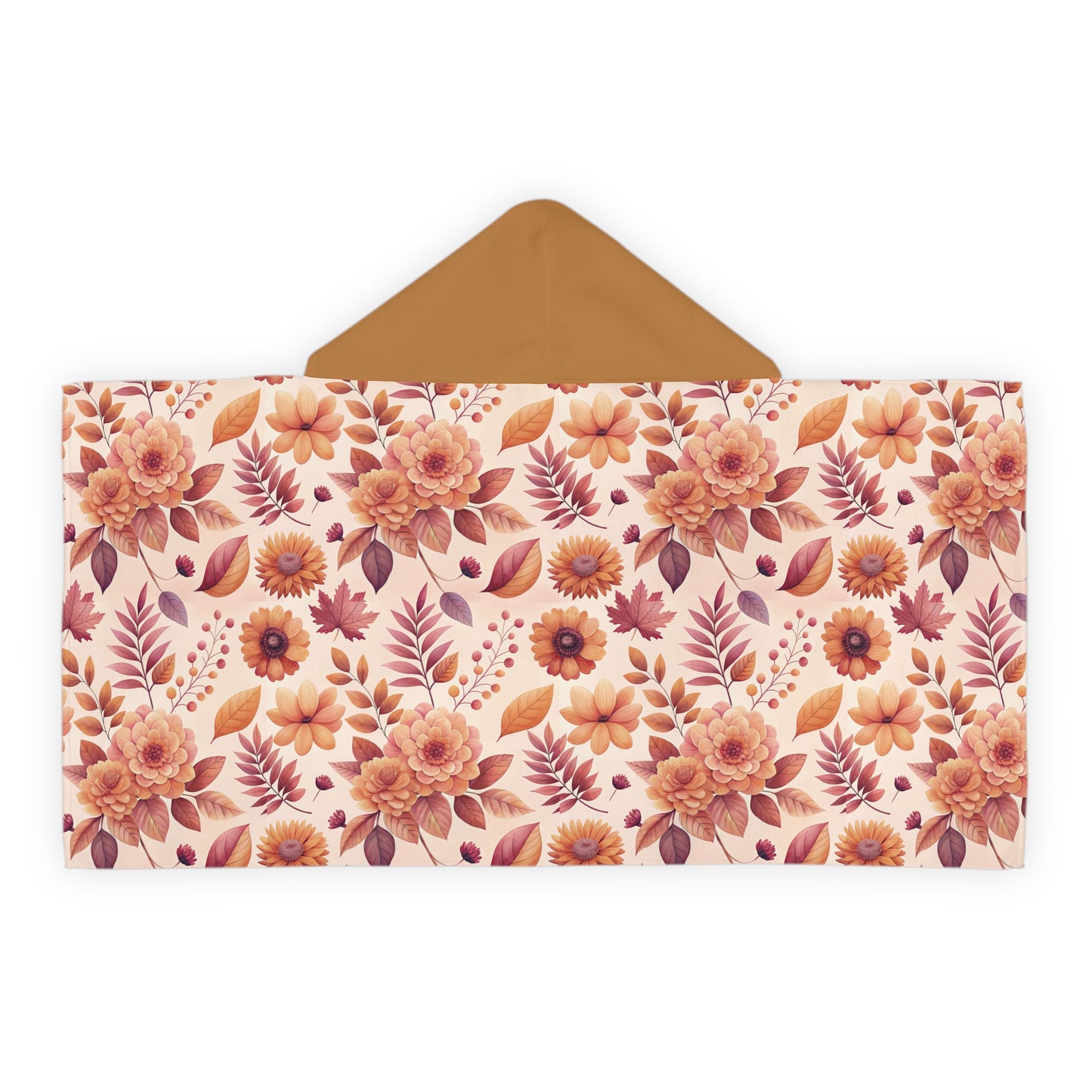 Autumn Blossom Snuggle Youth Hooded Towel