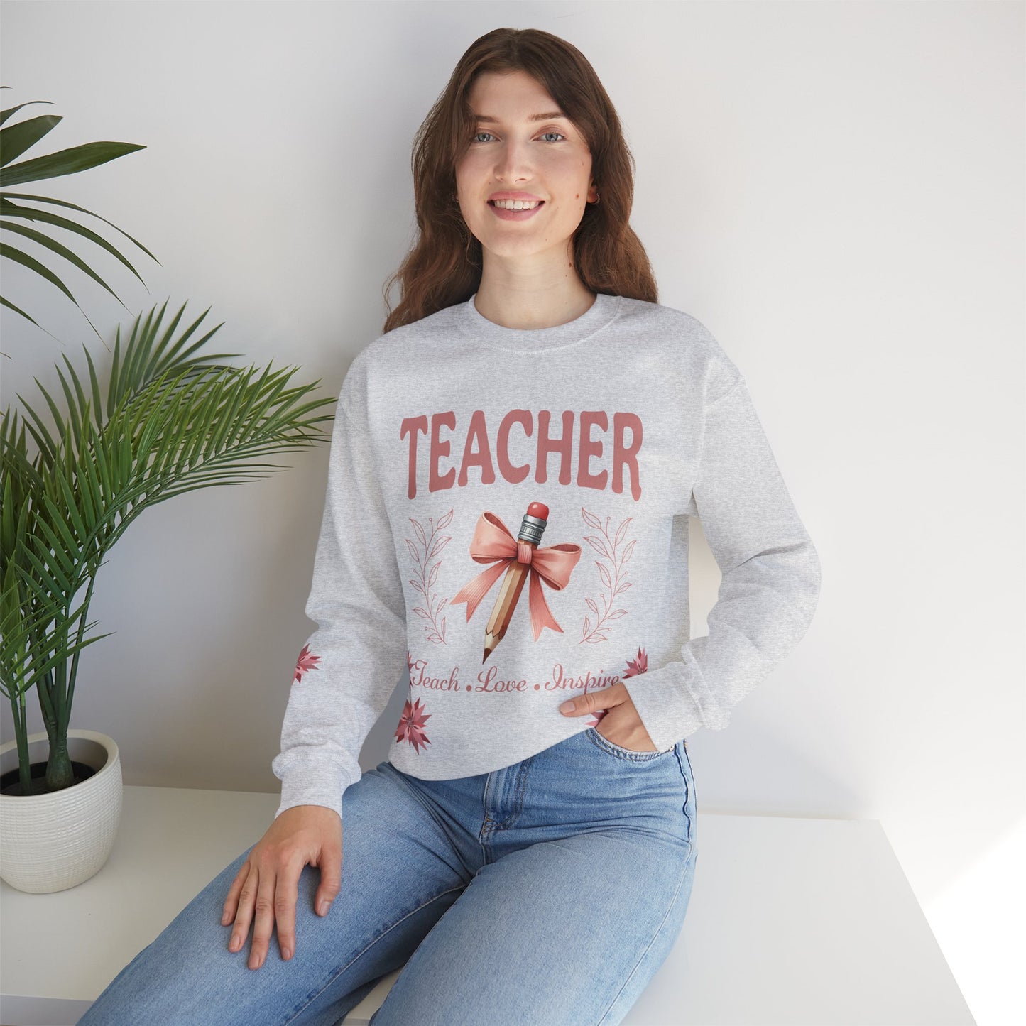 Teacher Unisex Heavy Blend™ Crewneck Sweatshirt