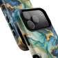 Ocean Quartz Luxe Marble Pattern Tough Magnetic iPhone Case, Phone Accessories, Luxury Gift, Durable iPhone Cover, Unique Design for iPhone Users.