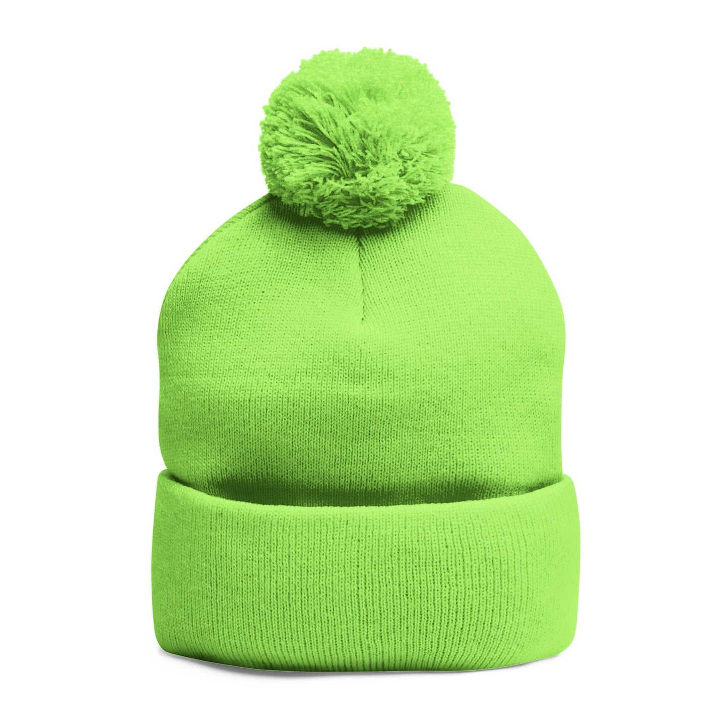 Cozy Pom-Pom Coquette Knit Cap with Embroidered Red Bow