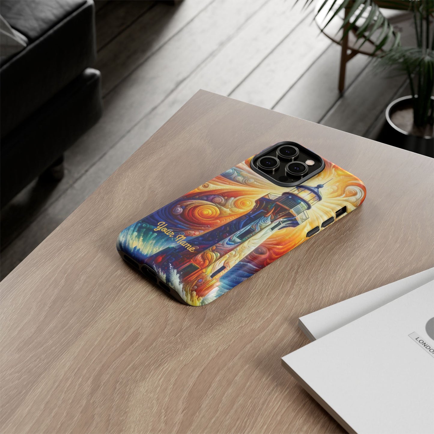 Personalized Cosmic Beacon iPhone Tough Cases, Gift for Him/Her.